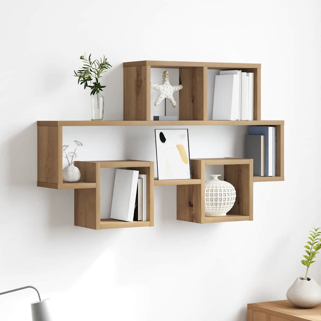 Wandregal Artisan Eiche 82x15x51 cm