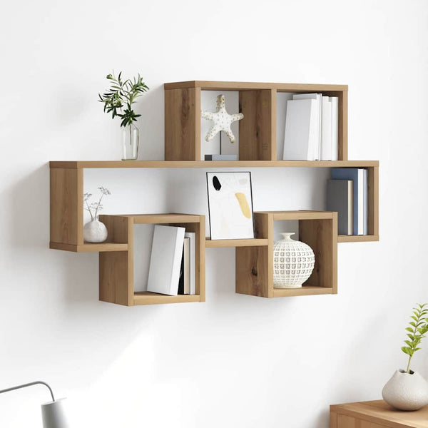 Wandregal Artisan Eiche 82x15x51 cm