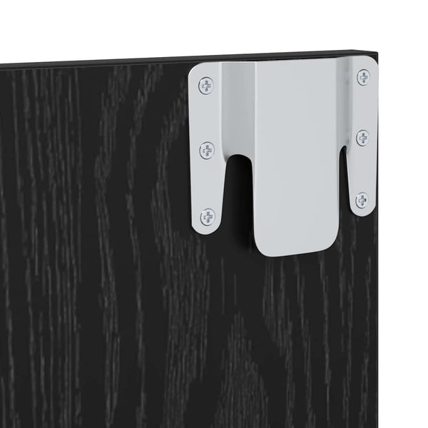 TV-Schrank Set Schwarz Eichen-Optik 120 cm