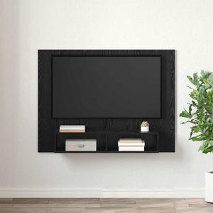 TV-Schrank Set Schwarz Eichen-Optik 120 cm