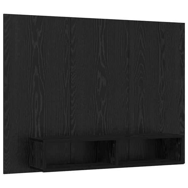 TV-Schrank Set Schwarz Eichen-Optik 120 cm