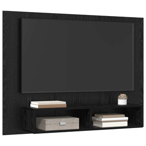 TV-Schrank Set Schwarz Eichen-Optik 120 cm