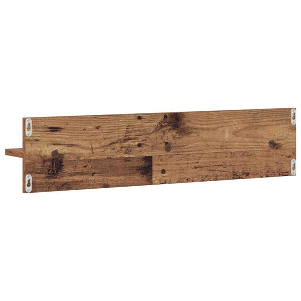 Wandregal 2er Set Altholz 80cm