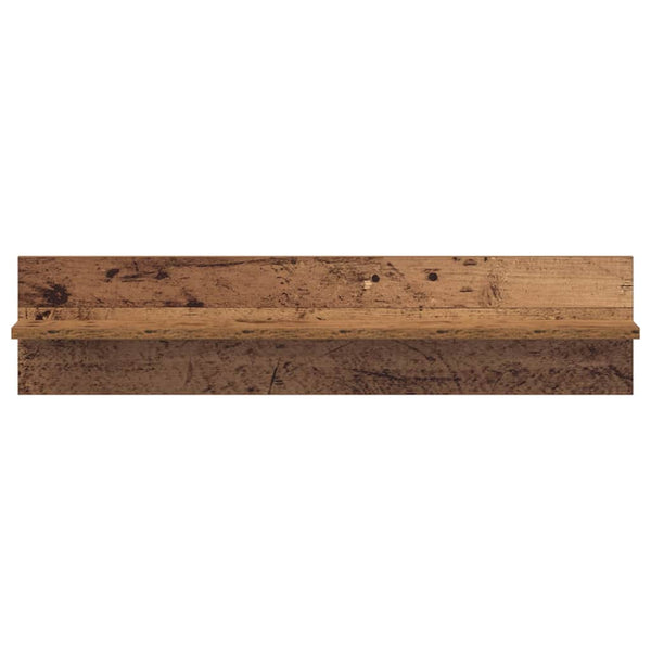 Wandregal 2er Set Altholz 80cm