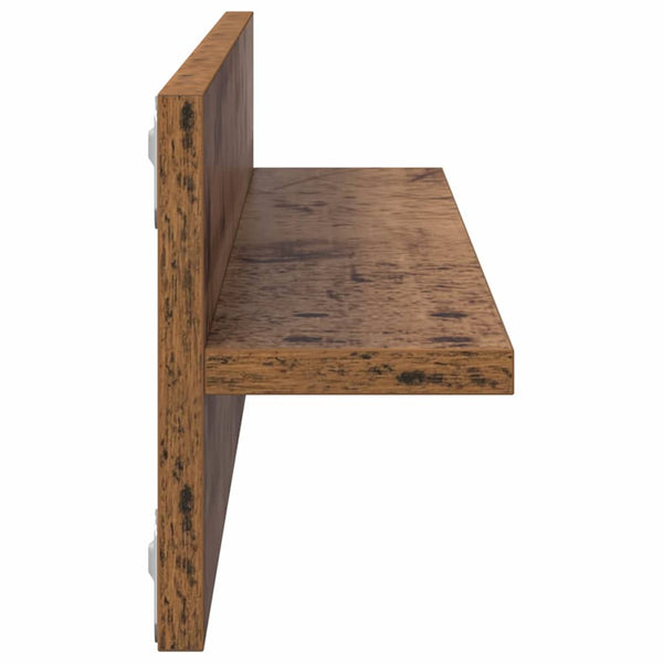Wandregal 2er Set Altholz 80cm