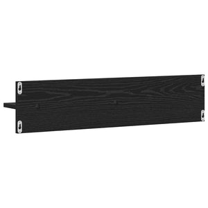 Wandregal 2er Set Schwarz Eiche 80cm
