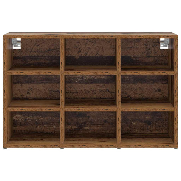 Schuhschrank Altholz mit Regal