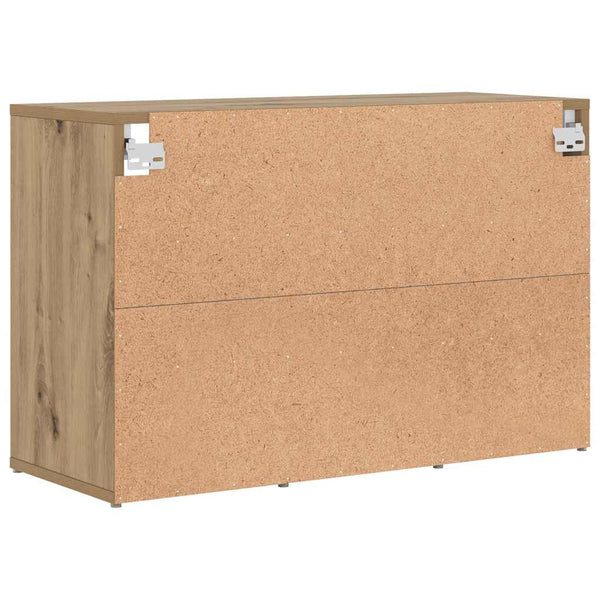 vidaXL Meuble à chaussures chêne artisan 77,5 x 30 x 51 cm en bois d'ingénierie