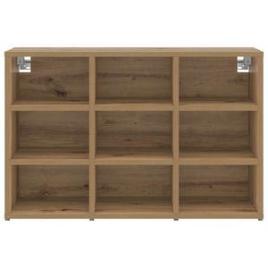 vidaXL Meuble à chaussures chêne artisan 77,5 x 30 x 51 cm en bois d'ingénierie