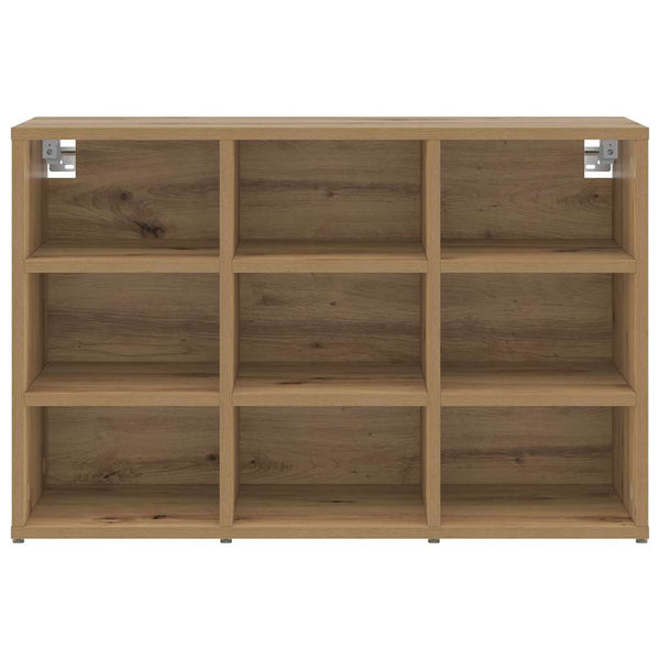 vidaXL Meuble à chaussures chêne artisan 77,5 x 30 x 51 cm en bois d'ingénierie