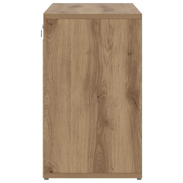 vidaXL Meuble à chaussures chêne artisan 77,5 x 30 x 51 cm en bois d'ingénierie