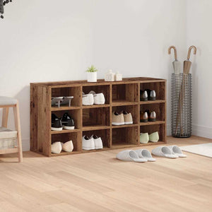 vidaXL Meuble à chaussures avec étagère Bois de récupération 103 x 30 x 51 cm Bois d'ingénierie