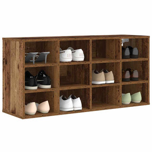 vidaXL Meuble à chaussures avec étagère Bois de récupération 103 x 30 x 51 cm Bois d'ingénierie