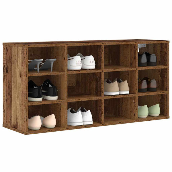 vidaXL Meuble à chaussures avec étagère Bois de récupération 103 x 30 x 51 cm Bois d'ingénierie