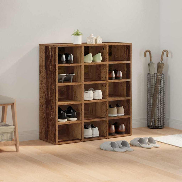 Schuhschrank Altholz 77,5 cm