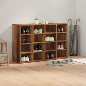 Schuhschrank Altholz mit Regal