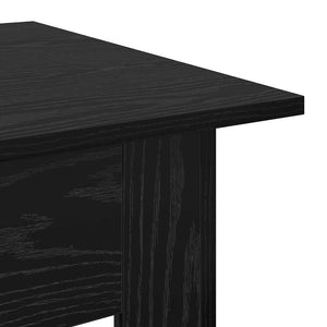 Schwarzer Couchtisch Eichenoptik 55x55 cm