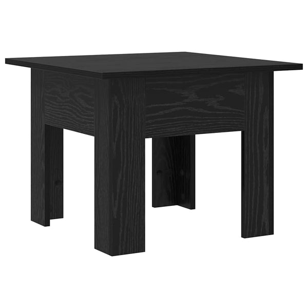 Schwarzer Couchtisch Eichenoptik 55x55 cm