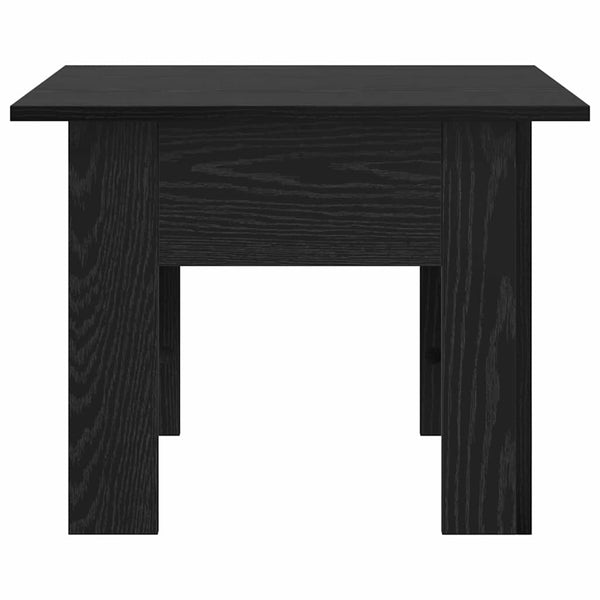 Schwarzer Couchtisch Eichenoptik 55x55 cm