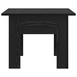 Schwarzer Couchtisch Eichenoptik 55x55 cm