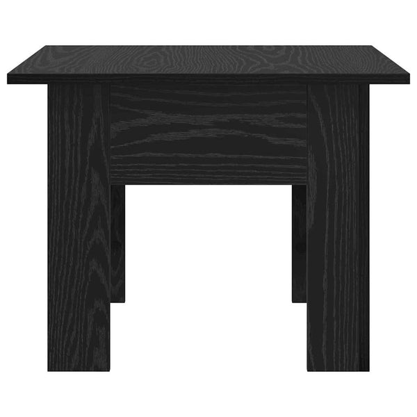 Schwarzer Couchtisch Eichenoptik 55x55 cm