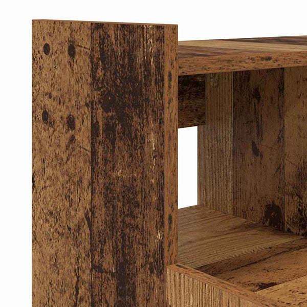 Schreibtisch mit Regal Altholz 97x45x90 cm