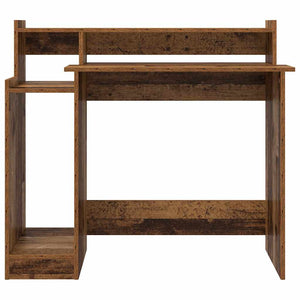 Schreibtisch mit Regal Altholz 97x45x90 cm