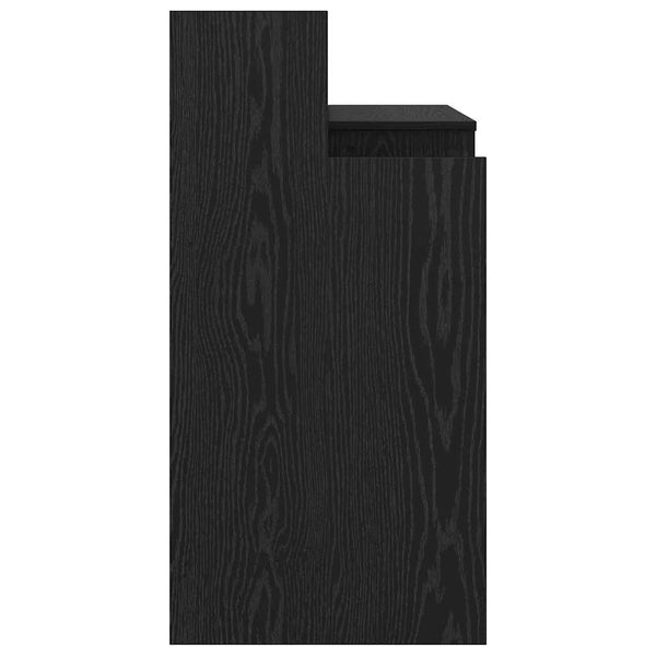 Schreibtisch Schwarz Eichenoptik 97cm