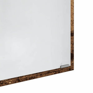 LED Badezimmerspiegel Altholz 40cm