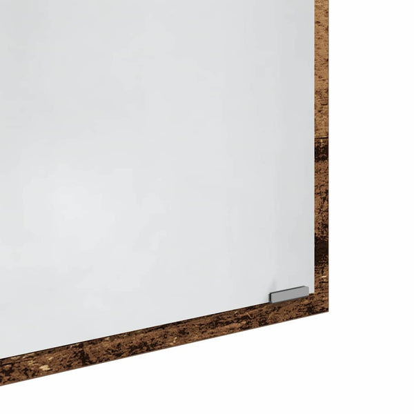 LED Badezimmerspiegel Altholz 40cm
