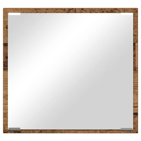 LED Badezimmerspiegel Altholz 40cm