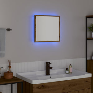 LED-Badezimmerspiegel Artisan-Eiche 40cm