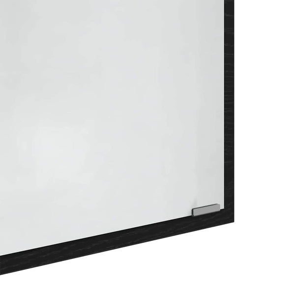 LED Badezimmerspiegel Schwarz Eiche 40cm