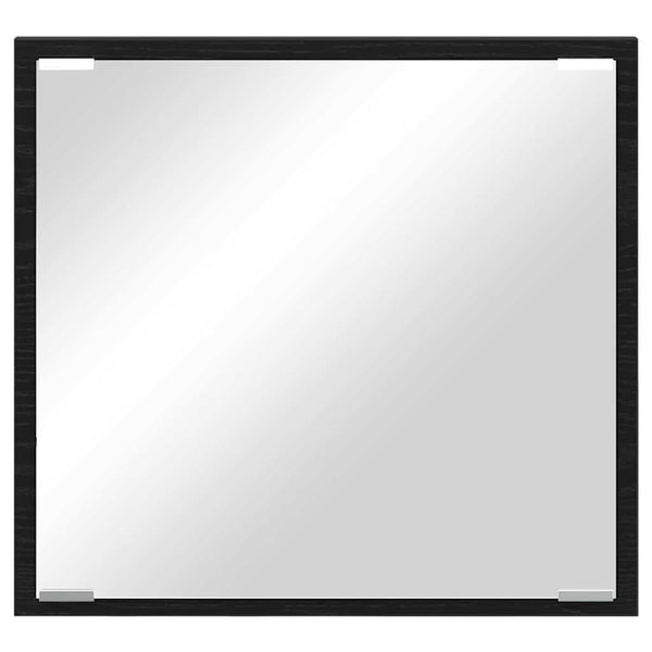LED Badezimmerspiegel Schwarz Eiche 40cm