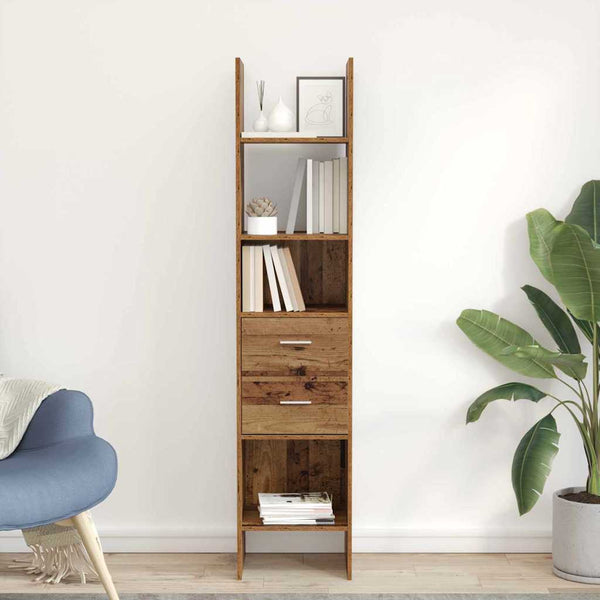 Bücherregal Altholz 40x35x180 cm