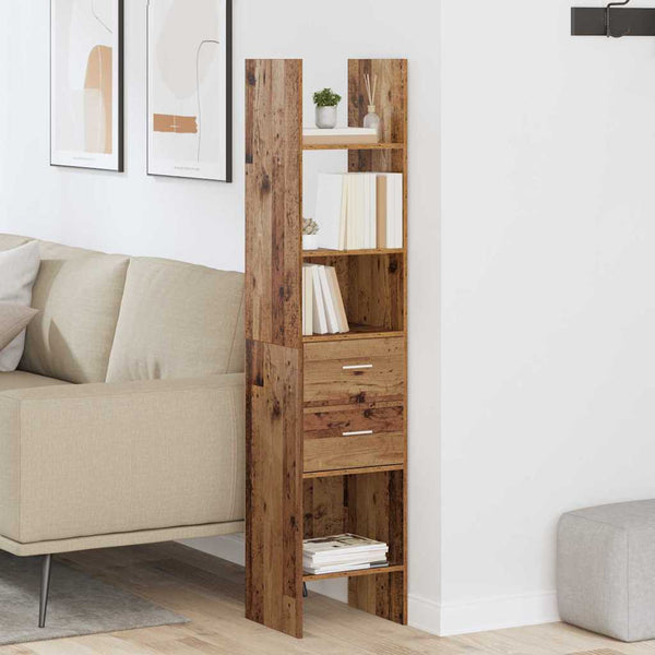 Bücherregal Altholz 40x35x180 cm