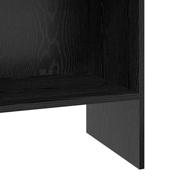 Bücherregal Schwarz Eichen-Optik 180 cm Hoch