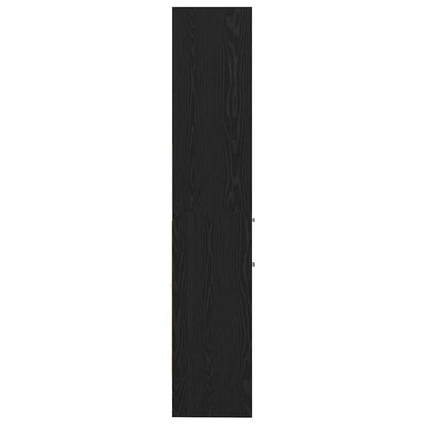 Bücherregal Schwarz Eichen-Optik 180 cm Hoch