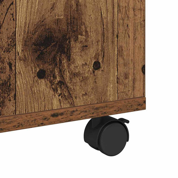 Couchtisch Altholz mit Schubladen 75x75 cm