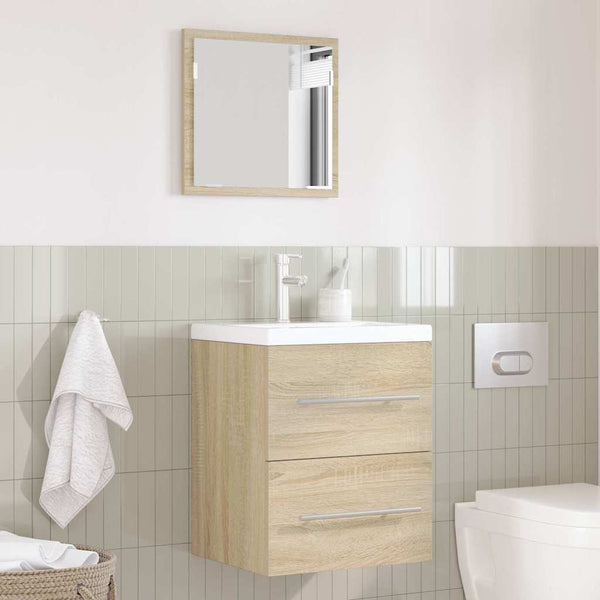 Badezimmermöbel Set Braun mit Schubladen