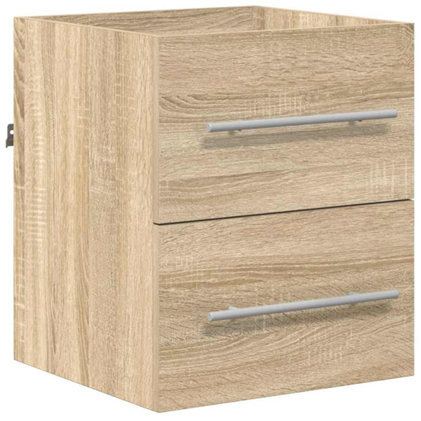 Badezimmermöbel Set Braun mit Schubladen