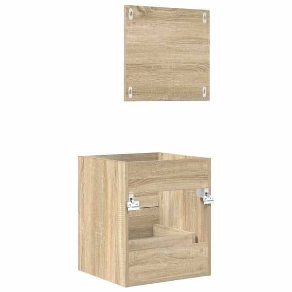 Badezimmermöbel Set Braun mit Schubladen