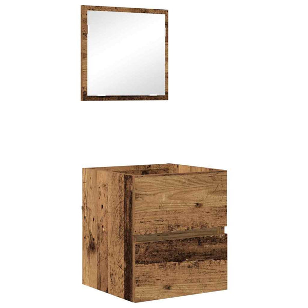 vidaXL Meuble de salle de bain en bois recyclé 41 x 38,5 x 45 cm bois d'ingénierie