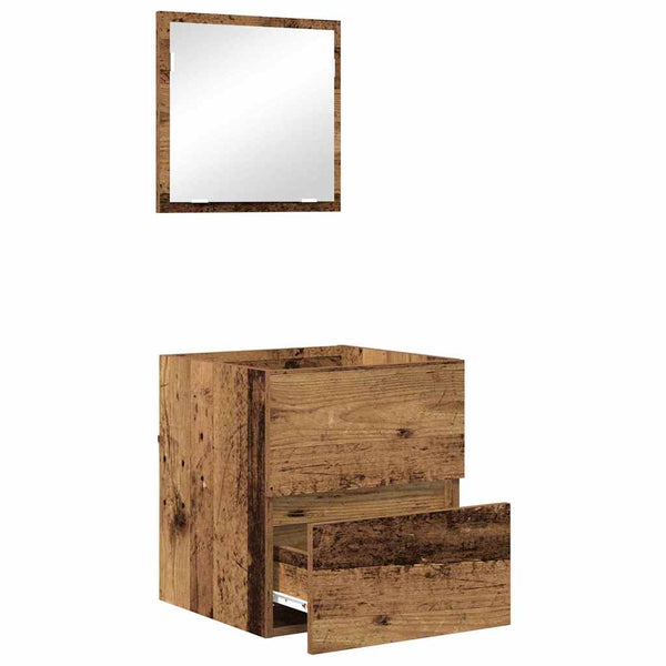 vidaXL Meuble de salle de bain en bois recyclé 41 x 38,5 x 45 cm bois d'ingénierie