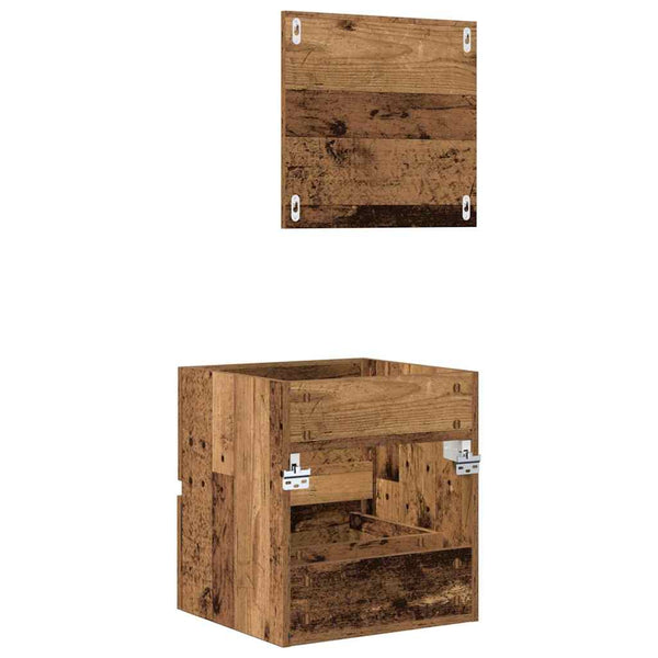 vidaXL Meuble de salle de bain en bois recyclé 41 x 38,5 x 45 cm bois d'ingénierie