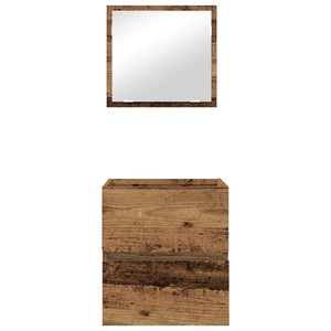 vidaXL Meuble de salle de bain en bois recyclé 41 x 38,5 x 45 cm bois d'ingénierie
