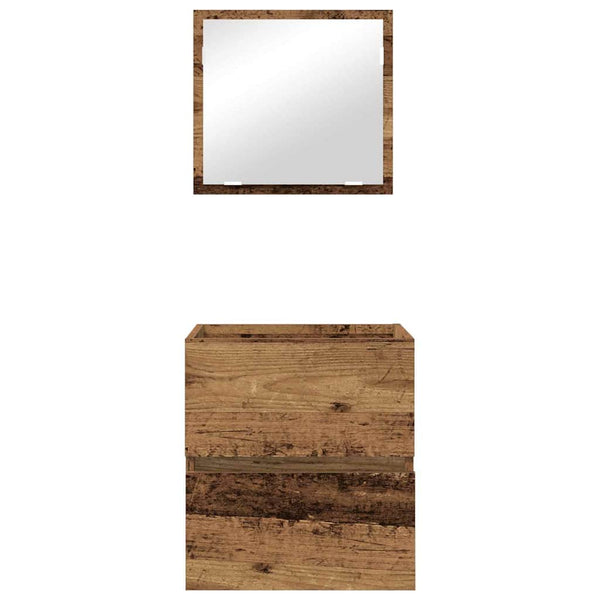 vidaXL Meuble de salle de bain en bois recyclé 41 x 38,5 x 45 cm bois d'ingénierie