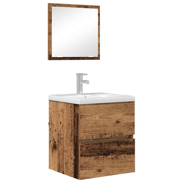 vidaXL Meuble de salle de bain en bois recyclé 41 x 38,5 x 45 cm bois d'ingénierie