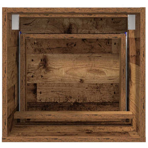 vidaXL Meuble de salle de bain en bois recyclé 41 x 38,5 x 45 cm bois d'ingénierie
