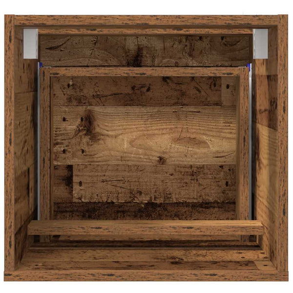vidaXL Meuble de salle de bain en bois recyclé 41 x 38,5 x 45 cm bois d'ingénierie